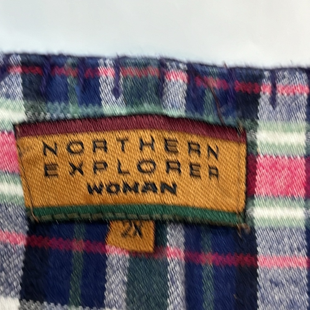 Patchwork Holiday Plaid Flannel Button Vest V Nec… - image 3